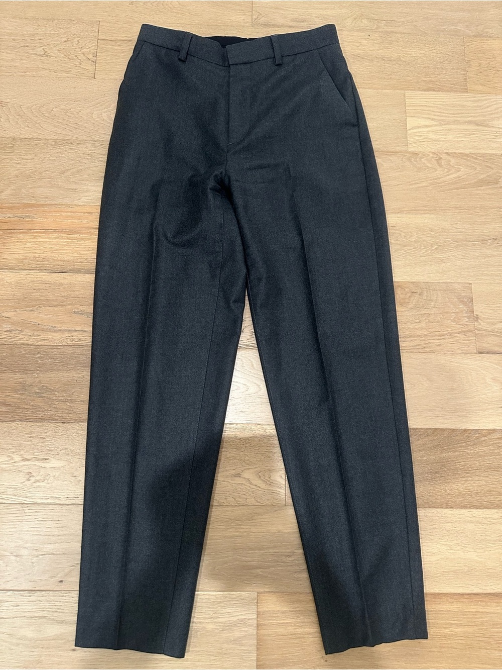 APC Rue Madame Paris Dress Pants Size 44 Gray Wool Trousers Mens Flannel